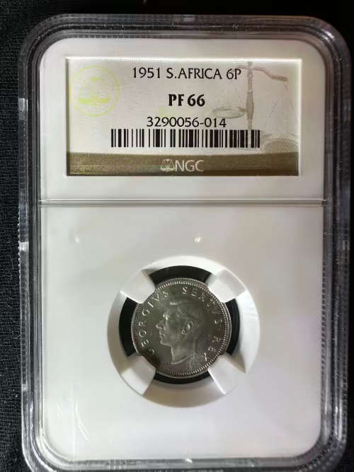 1951 * 6P * high grade PF66 third highest grade