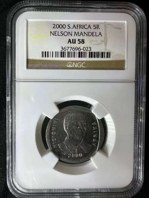 2000 *Mandela Smiley * NGC graded AU58