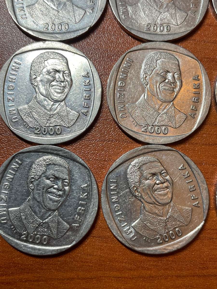 Mandela smiley coins price per each to take all 9