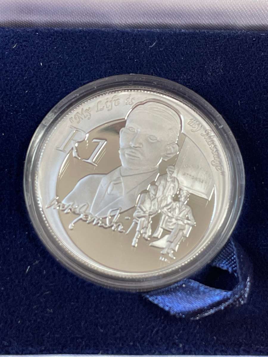 2008 Gandhi Silver R1 Proof - in original SAM box - includes COA - 2 available