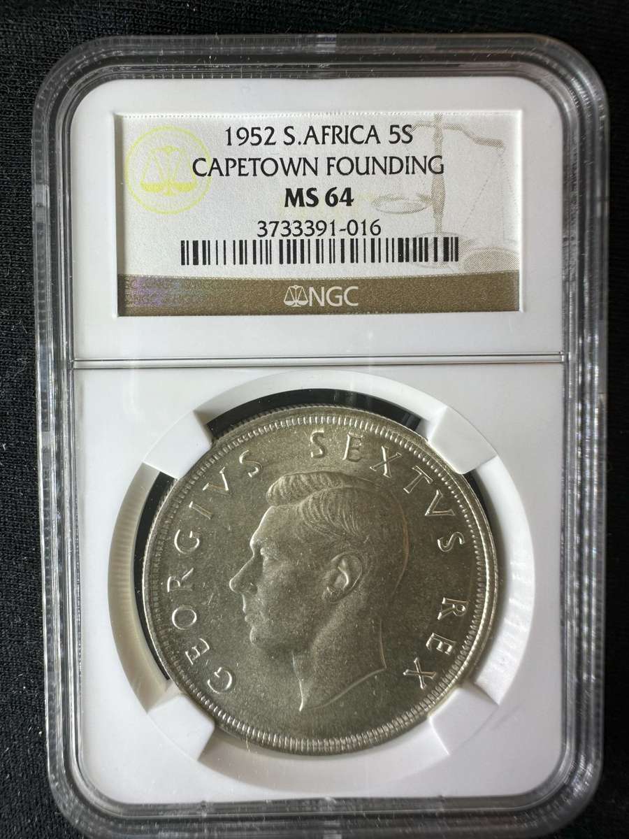 1952***5S Capetown founding***MS64***seldom offered in brilliant uncirculated