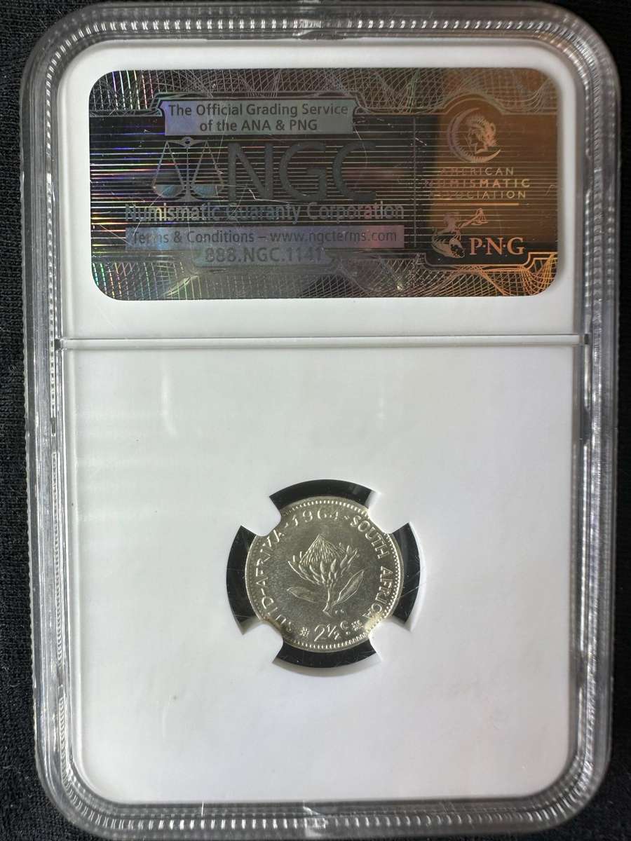 1964***2.5C***MS66 bakewell***pedigree coin history