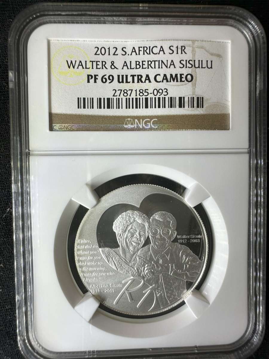 2012***S1R Walter & Albertina Sisulu***PF69 ultra cameo***Seldom on offer