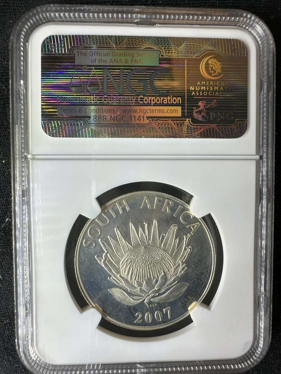 2007***S1R Frederik Willem De Klerk***MS67***buy your coins graded