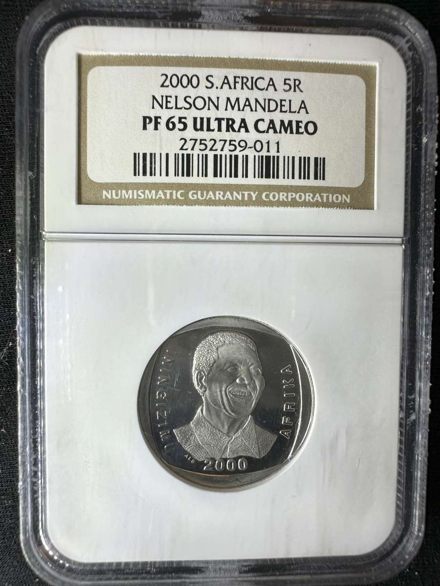 2000***Mandela Smiley***PF65 ultra cameo***buy your coins graded