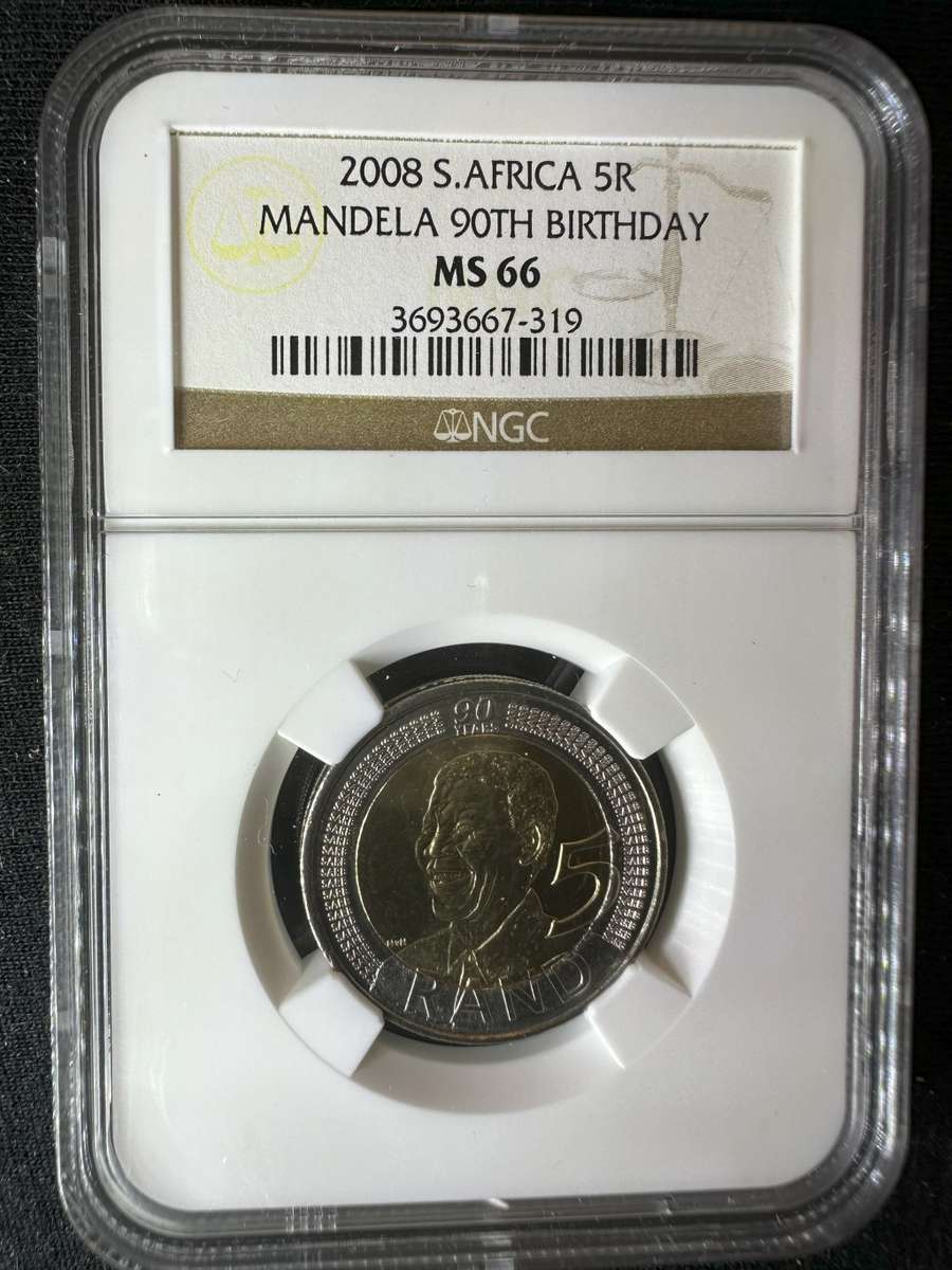 2008***Mandela Birthday***MS66***buy your coins graded