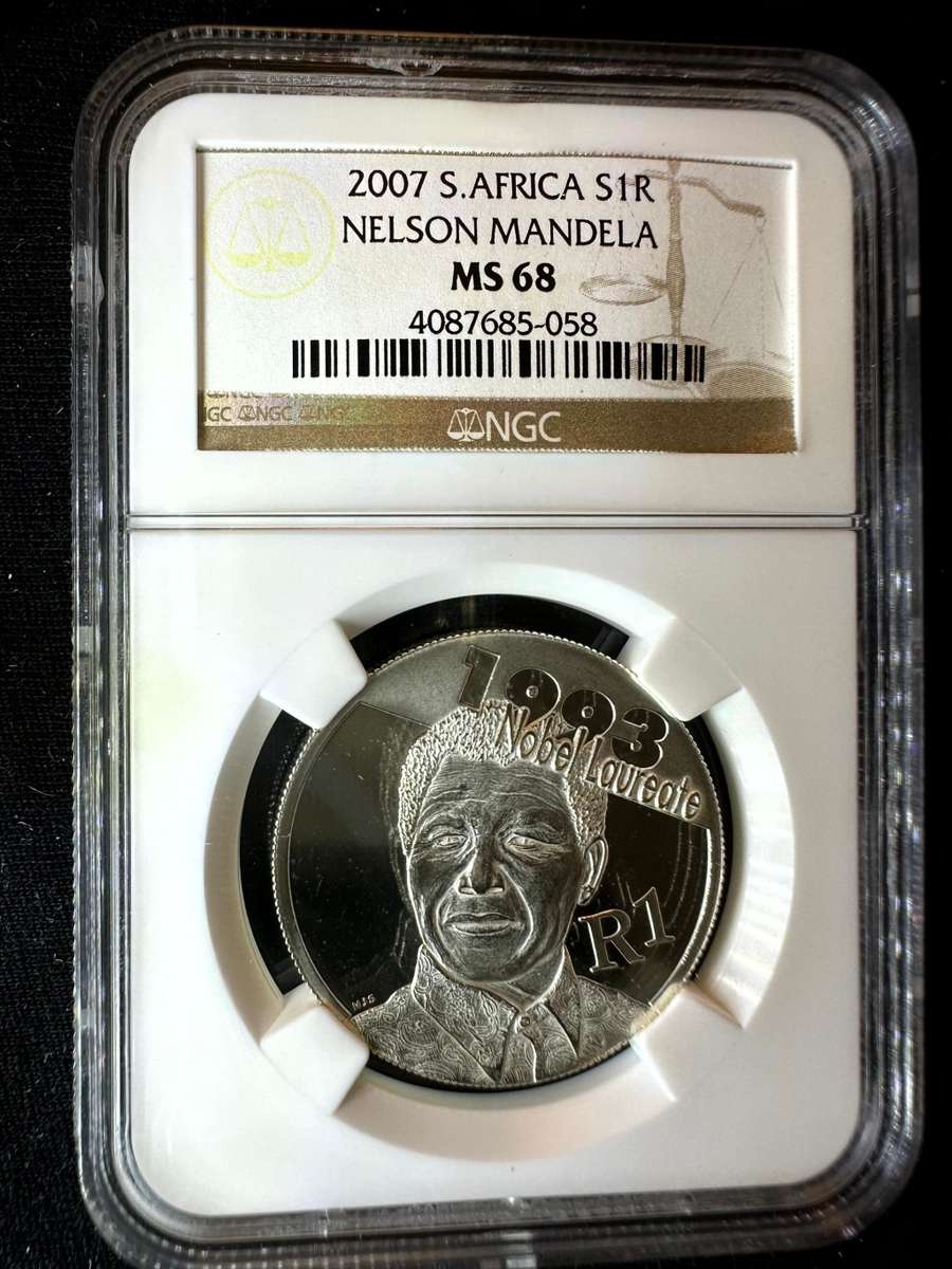 2007***Silver R1 Mandela***MS68***NGC
