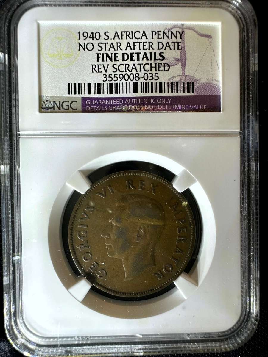 1940***Penny no star variety***Fine details***NGC