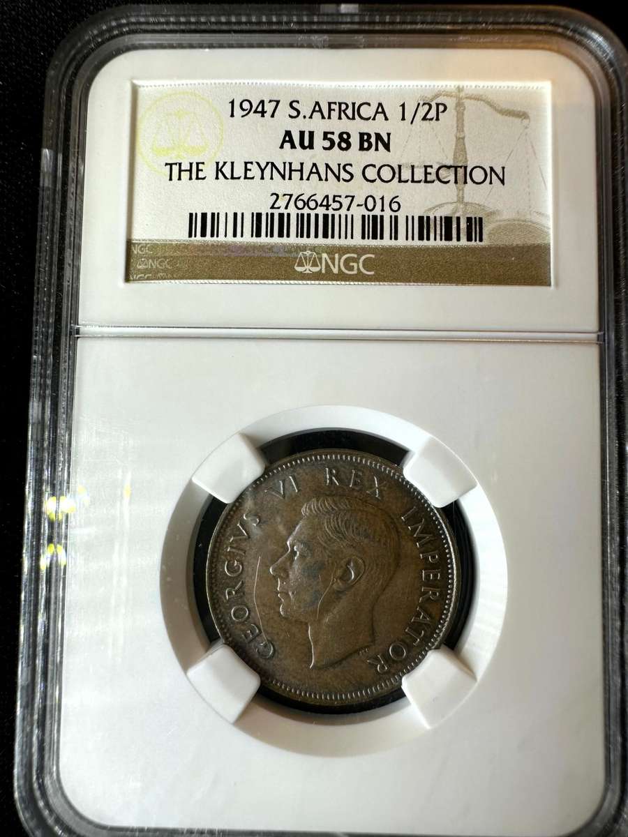 1947***1/2P***AU58BN.***Kleinhans collection