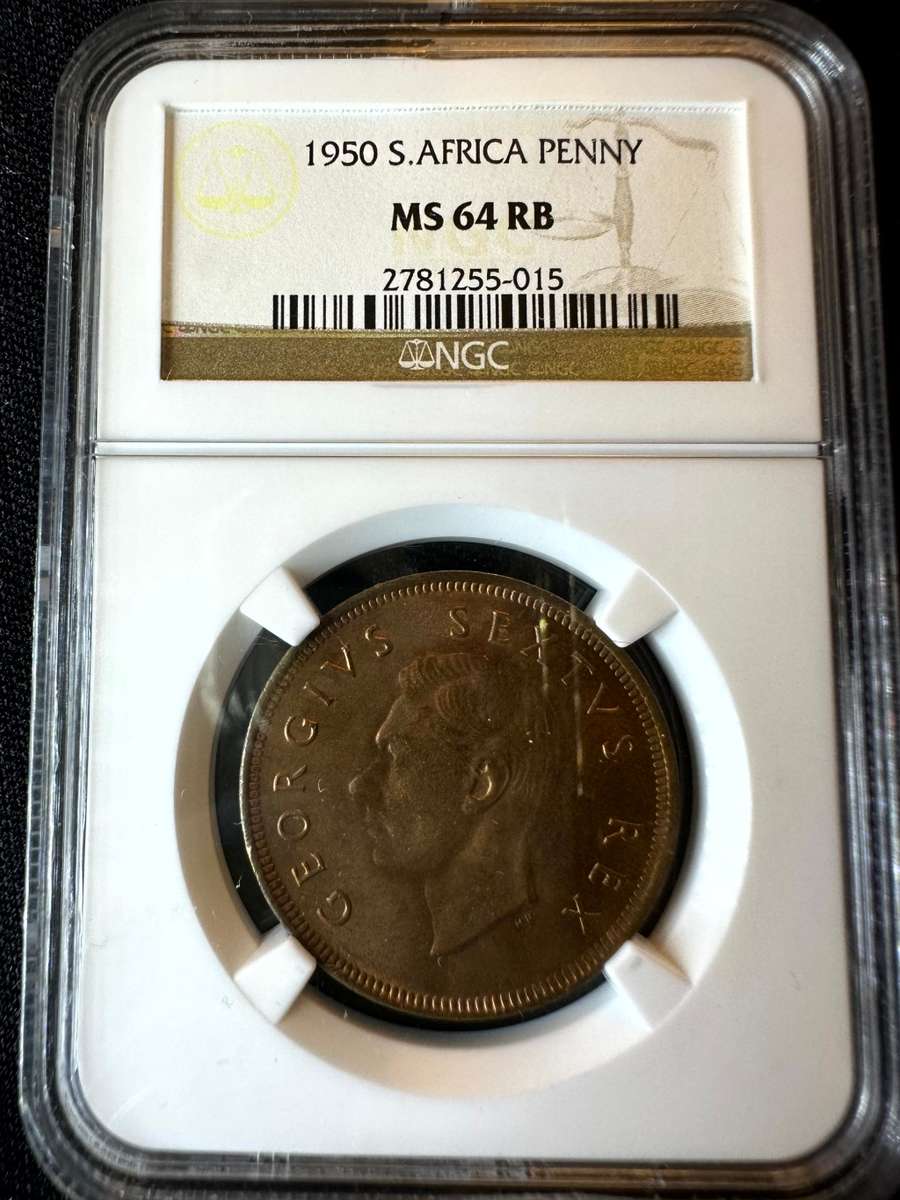 1950***Penny***MS64RB***NGC