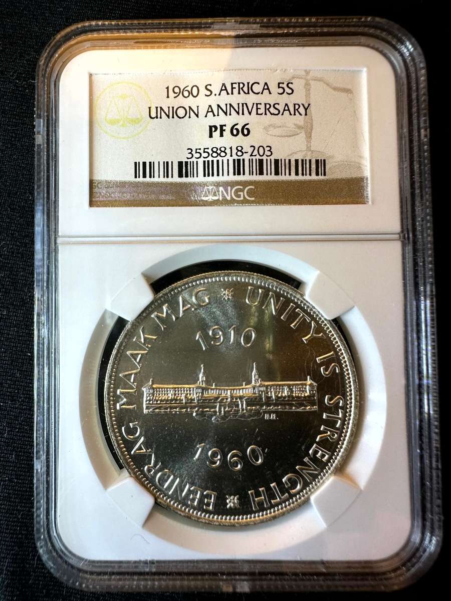 1960***5 shilling TOP CROWN***PF66 ***NGC