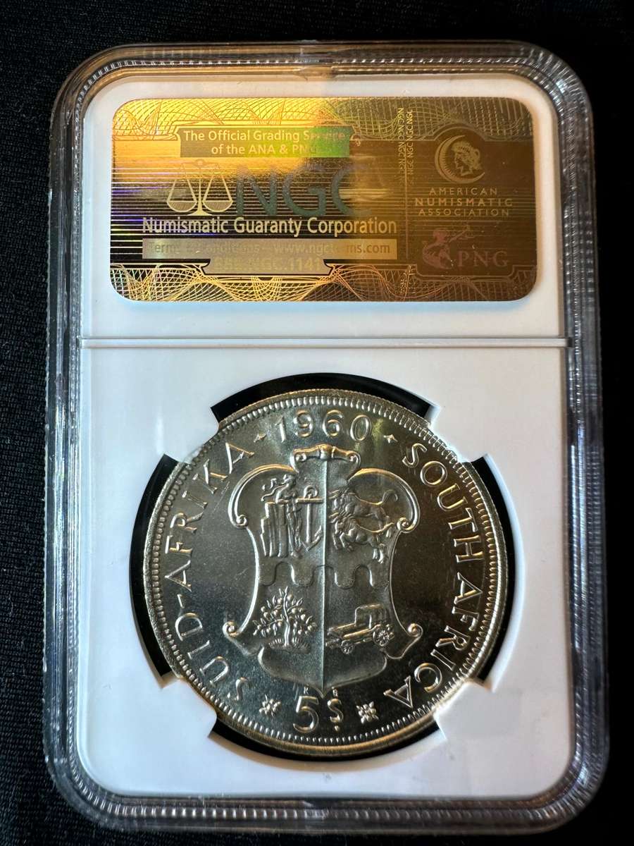 1960***5 shilling TOP CROWN***PF66 ***NGC