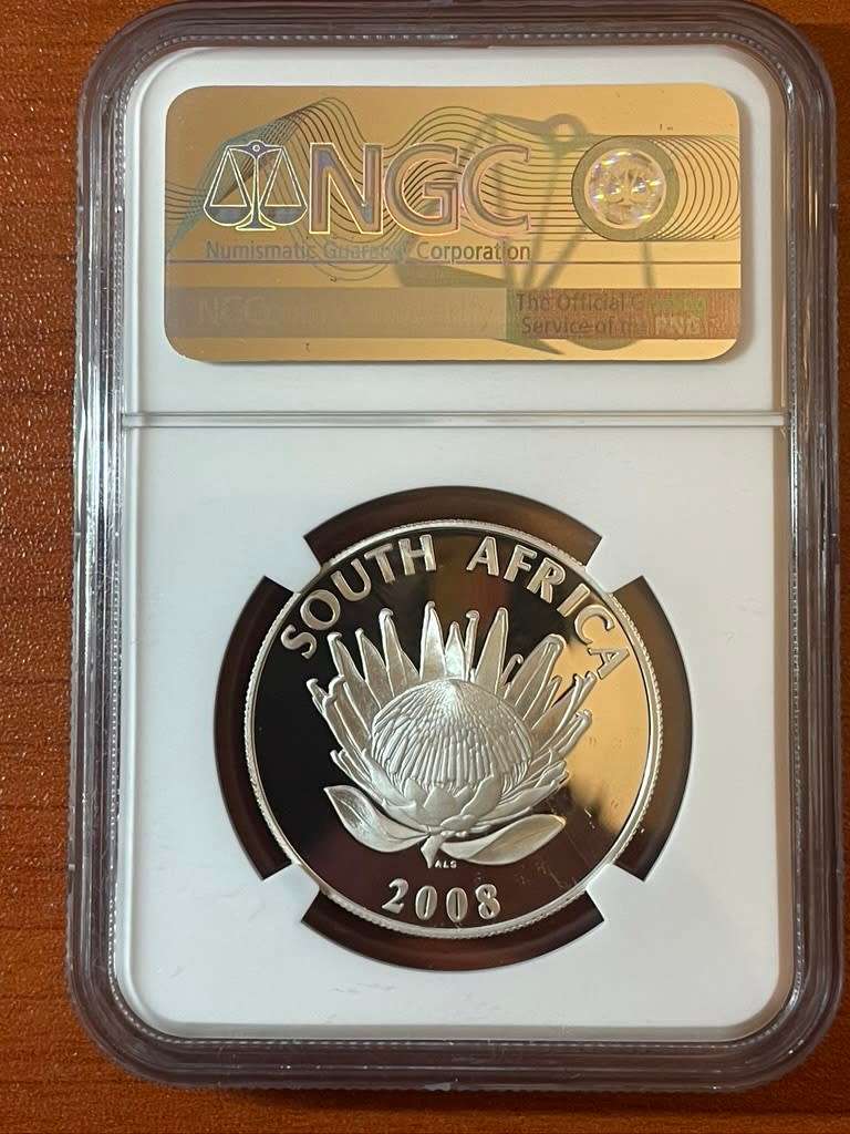 2008 Silver R1 PF70 Gandhi perfect grade collectible coin