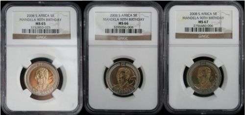 ***JANUARY SPECIAL!!!!! ALL THREE!!!! MS65, MS66, MS67*** ---Birthday Mandela R5 ***
