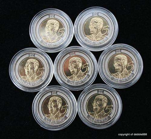 ***ENCAPSULATED***Uncirculated Mandela 90th BIRTHDAY R5 COIN*** !!!!!