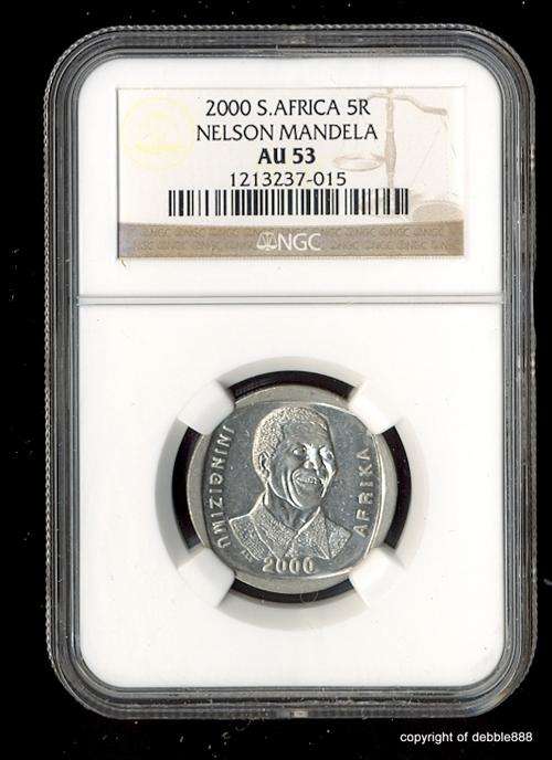 !!! AU53 - "SMILEY" !!! Mandela 2000 R5 !!!