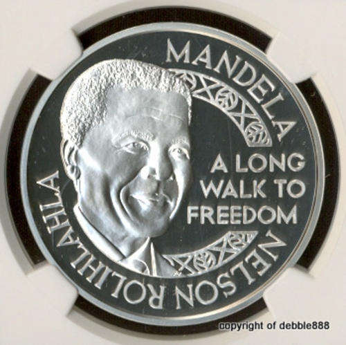 PF67 Ultra Cameo ***** MANDELA - Nobel Laureate Medallion from NORWAY !!! ***