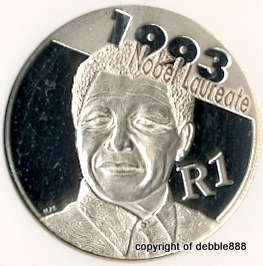 *** !!! Mandela Nobel Laureate - MS68 - Limited Mintage of only 4,061 !!!***More rare than the proof