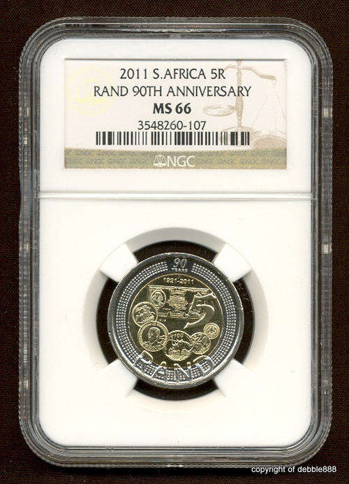 3 x SARB 90th ANNIVERSARY R5 *** MS66 *** !!!!! NGC graded !!!!!