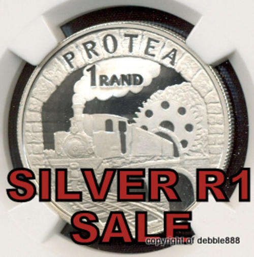 SILVER 1 RAND SALE !!!***1995 Railway Centenary -PF69 UC -2ND HIGHEST !!! ONLY 4 BETTER! 4491 minted