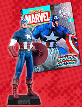 Classic Marvel Figurine Collection and Fact File # 9 Captain America #