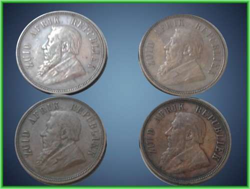 4 x 1898 ZAR Pennies - One Bid Takes All