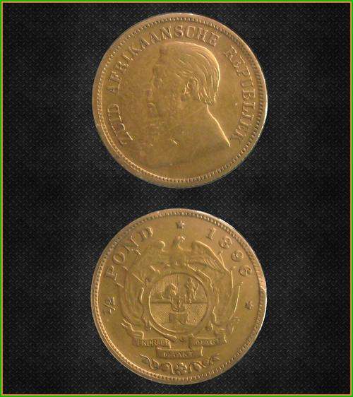 1896 ZAR Gold Half Pond
