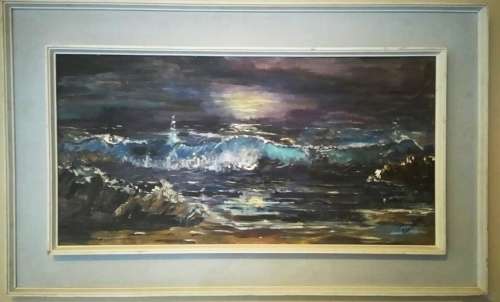 A lovely seascape by acclaimed South African landscape artist Paul Botes