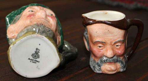 Two lovely small English character mugs, including the very collectable Auld Mac from Royal Doulton.