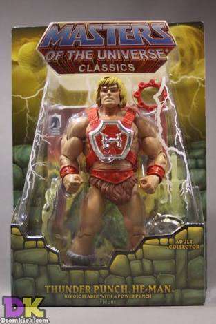 MASTERS OF THE UNIVERSE MOTU CLASSICS THUNDER PUNCH HE-MAN MINT IN PACKAGE