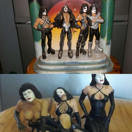 RESERVED:MCFARLANE KISS ON STAGE BOXED SET  + Matrix Niobe + MCFARLANE Edward scissorhands