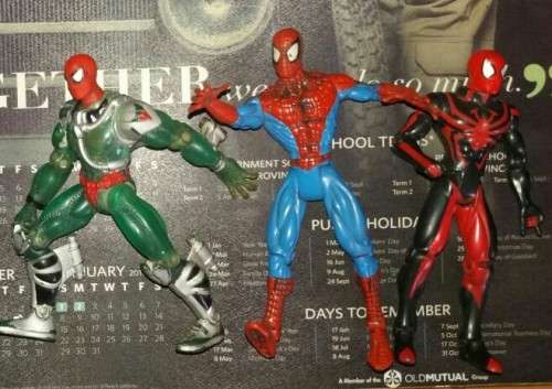 MARVEL SPIDER-MAN FIGURE LOT OF 3 TOY BIZ NOT BOOTLEGS