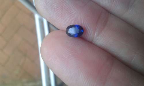 0.7 Ct Natural Royal Blue Sapphire UNHEATED