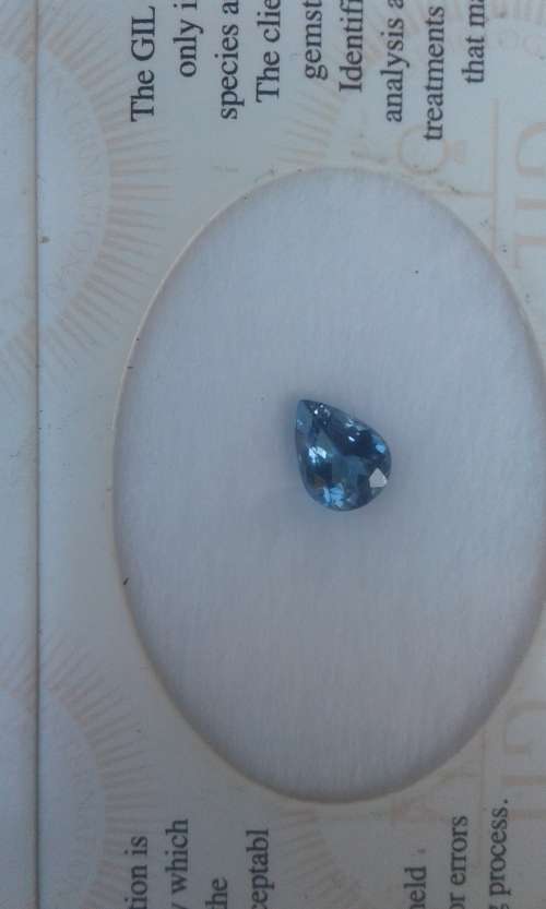 1.33 ct "GIL" CERTIFIED TOP CLASS FIRE BLUISH VIOLET 100% NATURAL TANZANITE