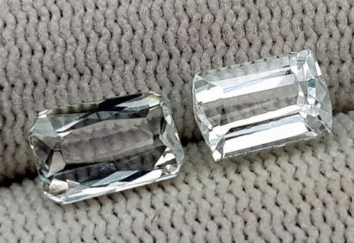 Natural 3 Ct Aquamarines Pair