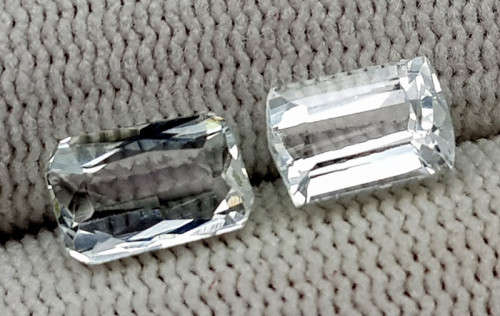 Natural 3 Ct Aquamarines Pair
