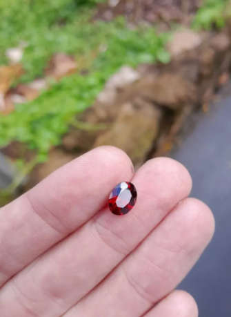 Natural 1.01 Ct Red Garnet