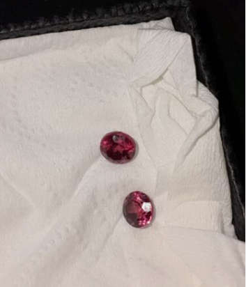 Natural 1.30 Ct Pink Burmese Spinels  Pair Rare