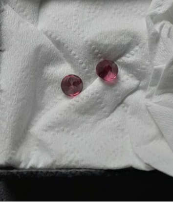 Natural 1.30 Ct Pink Burmese Spinels  Pair Rare