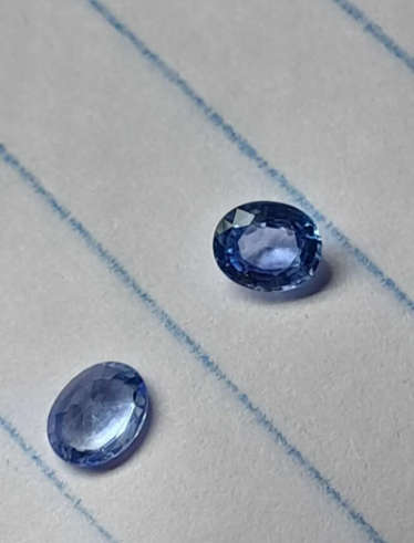 BARGAIN Natural 0.78 Ct Sri Lanka Ceylon Blue Sapphires Pair