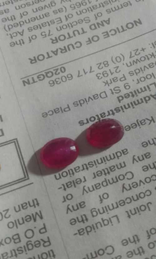 Natural Pair 2.80 Ct Pink Red Ruby
