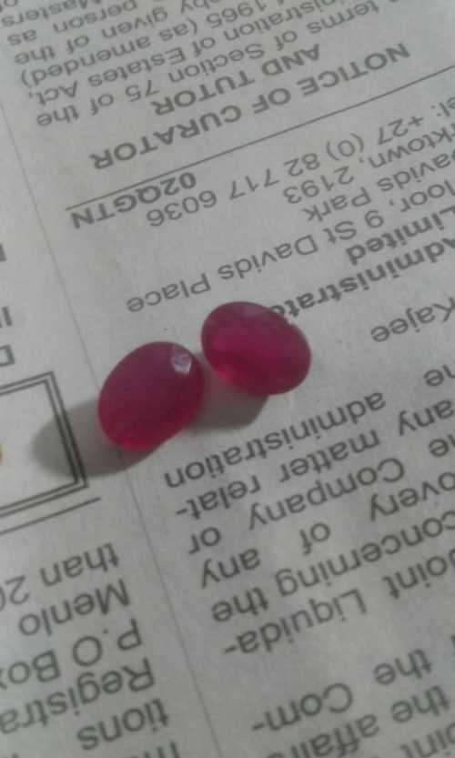 Natural Pair 2.80 Ct Pink Red Ruby