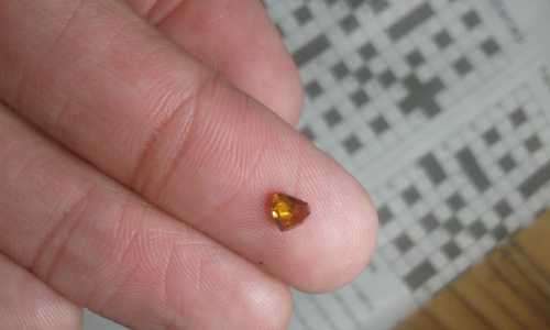 Natural Rare 0.25 Ct Orange Brown Diamond