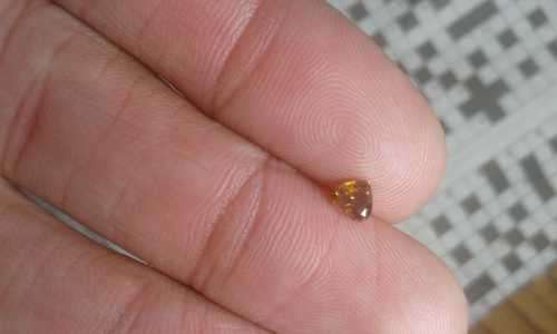 Natural Rare 0.25 Ct Orange Brown Diamond