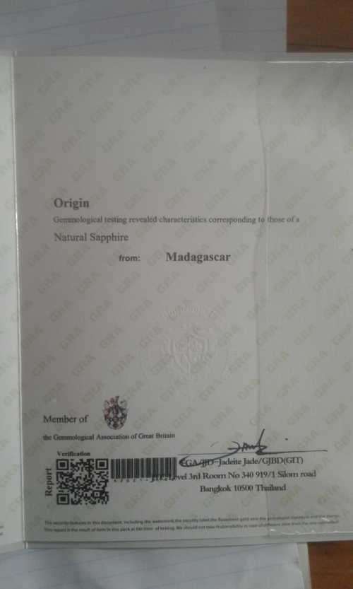 Natural 2.10 Ct Blue Sapphire Certified