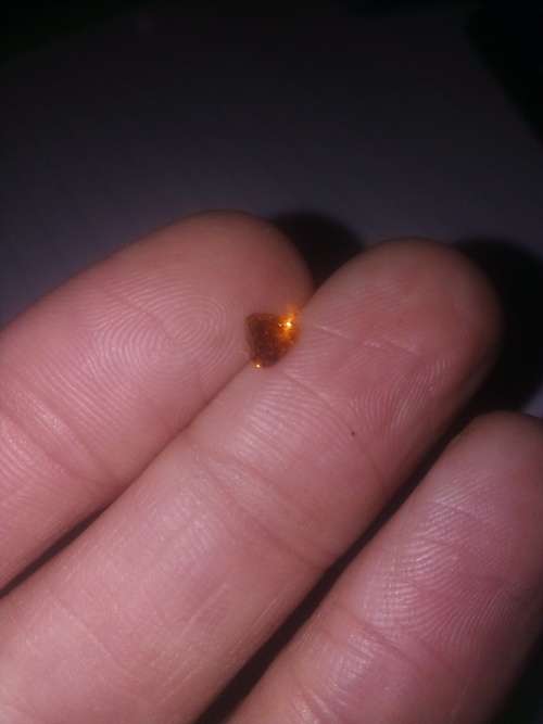 Natural 0.34 Ct Orange Brown Diamond