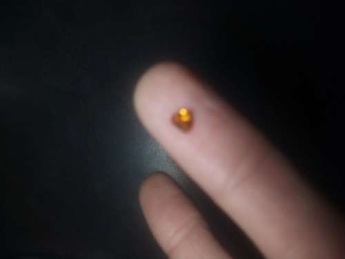 Natural 0.34 Ct Orange Brown Diamond