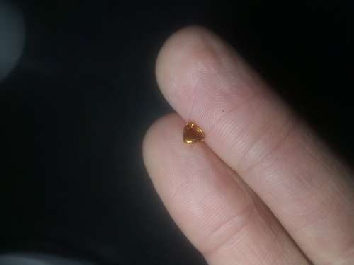 Natural 0.34 Ct Orange Brown Diamond