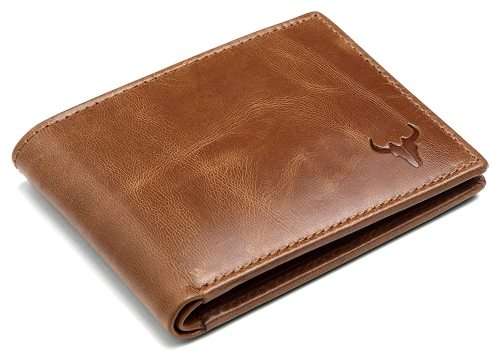 NAPA HIDE & WILD HORN GENUINE LEATHER MEN`S WALLET