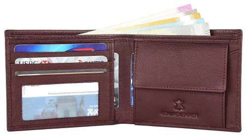 NAPA HIDE & WILD HORN GENUINE LEATHER MEN`S WALLET